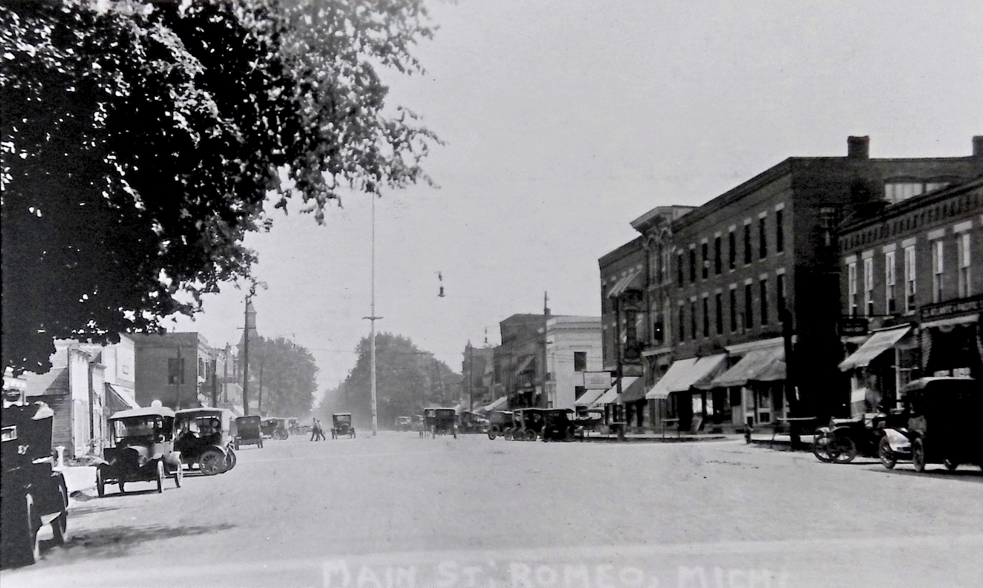 Main Street looking south, 1870s. (Romeo Historical Society)